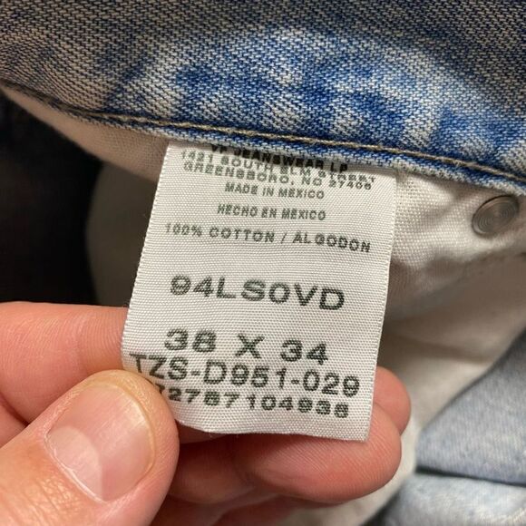 Wrangler Faith Bratz Custom Hand Painted Rigid Denim Jeans Size 38x34 - Picture 12 of 12